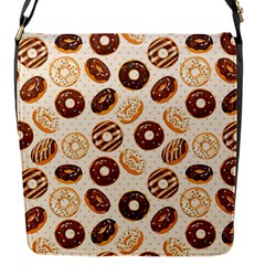 Chocolate Donut Love Flap Closure Messenger Bag (s) by designsbymallika