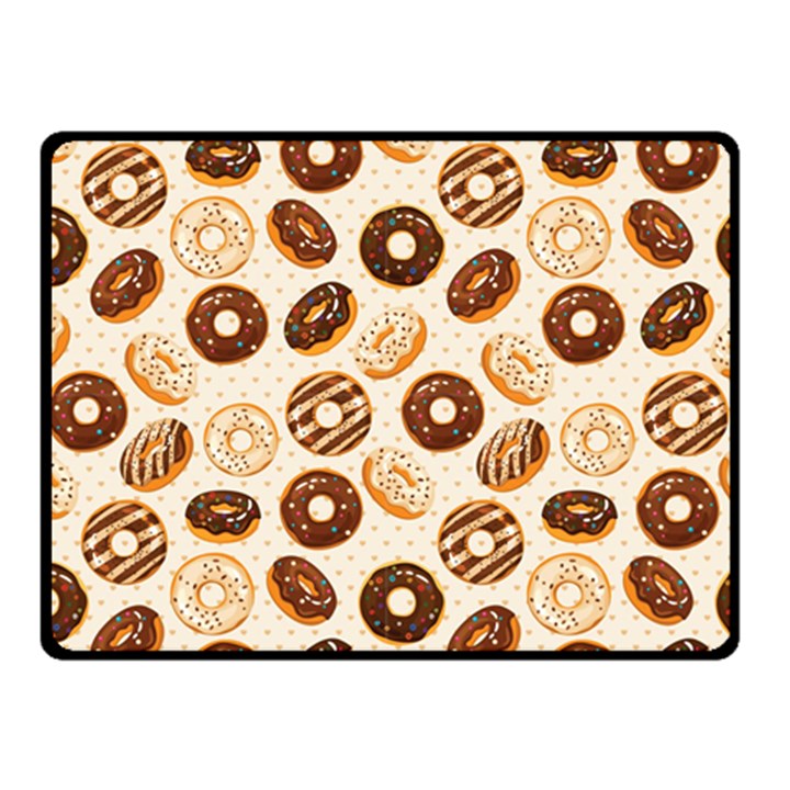 Chocolate Donut Love Double Sided Fleece Blanket (Small) 