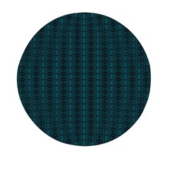 Teal Stripes Mini Round Pill Box (pack Of 3)