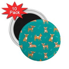 Cute Chihuahua Dogs 2 25  Magnets (10 Pack)  by SychEva