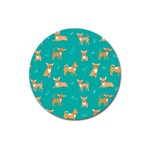 Cute Chihuahua Dogs Magnet 3  (Round) Front