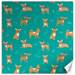 Cute Chihuahua Dogs Canvas 12  X 12  by SychEva