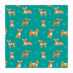 Cute Chihuahua Dogs Medium Glasses Cloth by SychEva