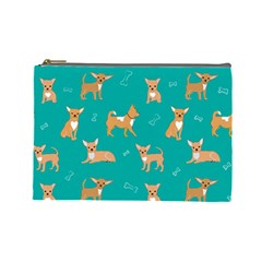 Cute Chihuahua Dogs Cosmetic Bag (large) by SychEva