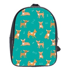 Cute Chihuahua Dogs School Bag (large) by SychEva