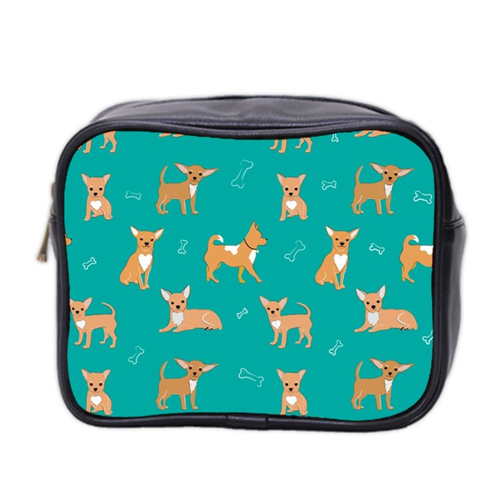 Cute Chihuahua Dogs Mini Toiletries Bag (Two Sides)