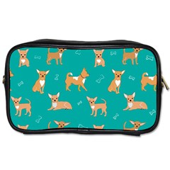 Cute Chihuahua Dogs Toiletries Bag (two Sides) by SychEva