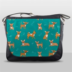 Cute Chihuahua Dogs Messenger Bag by SychEva