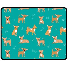 Cute Chihuahua Dogs Double Sided Fleece Blanket (medium)  by SychEva