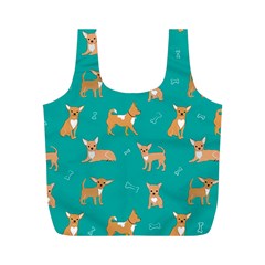 Cute Chihuahua Dogs Full Print Recycle Bag (m) by SychEva