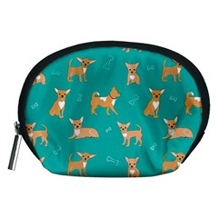 Cute Chihuahua Dogs Accessory Pouch (medium) by SychEva