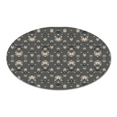 Modern Geometric Ornate Pattern Design Oval Magnet by dflcprintsclothing