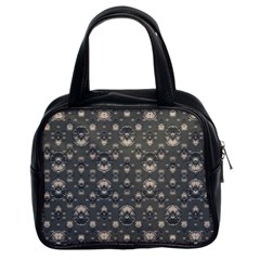 Modern Geometric Ornate Pattern Design Classic Handbag (two Sides)