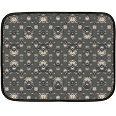 Modern Geometric Ornate Pattern Design Double Sided Fleece Blanket (mini) 