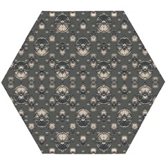 Modern Geometric Ornate Pattern Design Wooden Puzzle Hexagon by dflcprintsclothing