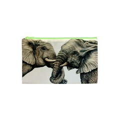 Two Elephants  Cosmetic Bag (xs)