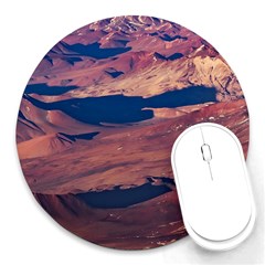 Atacama Desert Aerial View Round Mousepads by dflcprintsclothing