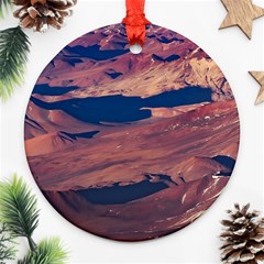 Atacama Desert Aerial View Ornament (round) by dflcprintsclothing