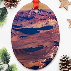 Atacama Desert Aerial View Ornament (oval)