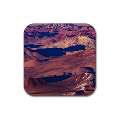 Atacama Desert Aerial View Rubber Coaster (square) 