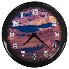 Atacama Desert Aerial View Wall Clock (black) by dflcprintsclothing