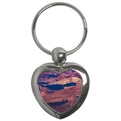 Atacama Desert Aerial View Key Chain (heart) by dflcprintsclothing