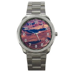 Atacama Desert Aerial View Sport Metal Watch