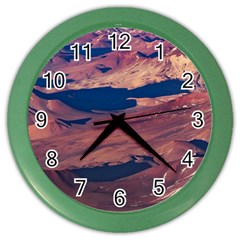 Atacama Desert Aerial View Color Wall Clock by dflcprintsclothing