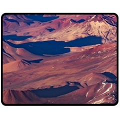 Atacama Desert Aerial View Fleece Blanket (medium)  by dflcprintsclothing