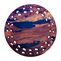 Atacama Desert Aerial View Ornament (round Filigree) by dflcprintsclothing