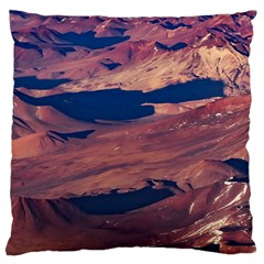 Atacama Desert Aerial View Large Cushion Case (one Side) by dflcprintsclothing