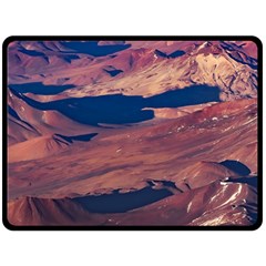 Atacama Desert Aerial View Double Sided Fleece Blanket (large)  by dflcprintsclothing