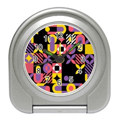 Summer Mosaic Print Travel Alarm Clock by designsbymallika