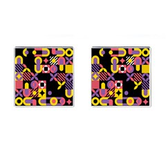 Summer Mosaic Print Cufflinks (square) by designsbymallika