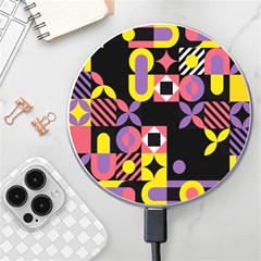 Summer Mosaic Print Wireless Charger by designsbymallika