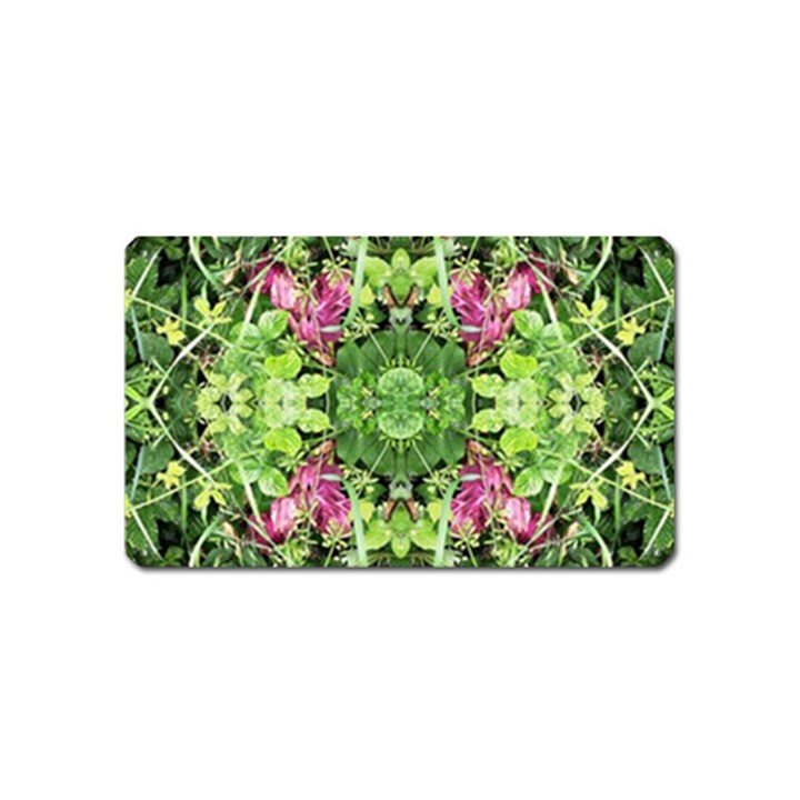 Emerald patterns Magnet (Name Card)