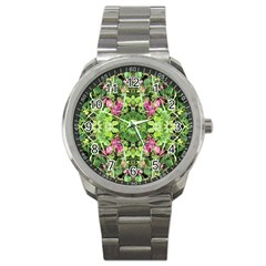 Emerald Patterns Sport Metal Watch