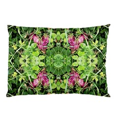 Emerald Patterns Pillow Case by kaleidomarblingart