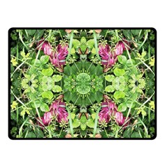 Emerald Patterns Fleece Blanket (small) by kaleidomarblingart