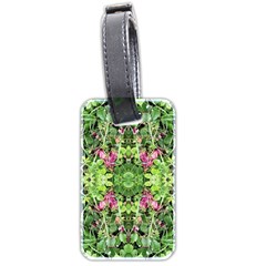 Emerald Patterns Luggage Tag (two Sides) by kaleidomarblingart