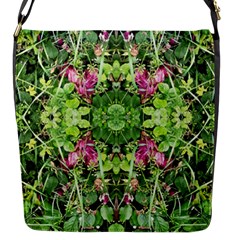 Emerald Patterns Flap Closure Messenger Bag (s) by kaleidomarblingart