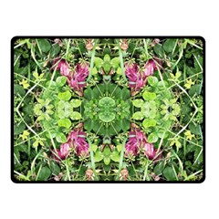 Emerald Patterns Double Sided Fleece Blanket (small)  by kaleidomarblingart