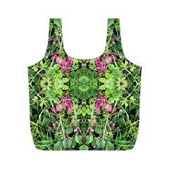 Emerald Patterns Full Print Recycle Bag (m) by kaleidomarblingart