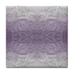 Artwork Lilac Repeats Tile Coaster by kaleidomarblingart