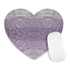 Artwork Lilac Repeats Heart Mousepads by kaleidomarblingart