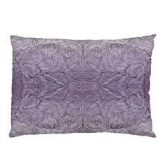 Artwork Lilac Repeats Pillow Case by kaleidomarblingart