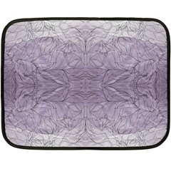 Artwork Lilac Repeats Fleece Blanket (mini) by kaleidomarblingart