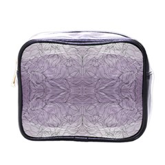 Artwork Lilac Repeats Mini Toiletries Bag (one Side) by kaleidomarblingart