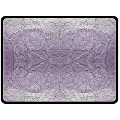 Artwork Lilac Repeats Fleece Blanket (large)  by kaleidomarblingart