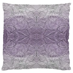 Artwork Lilac Repeats Large Cushion Case (two Sides) by kaleidomarblingart